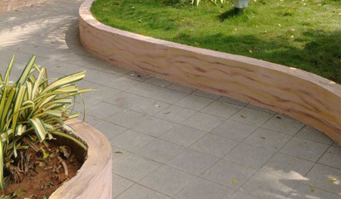 Paved Garden Path Paved Garden Path